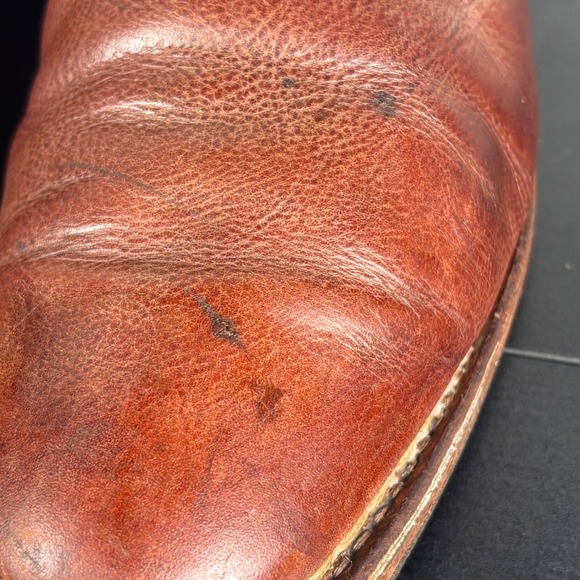 John Varvatos Chukka Boots Brown Leather Lace Up Distressed Rugged Gorpcore 10